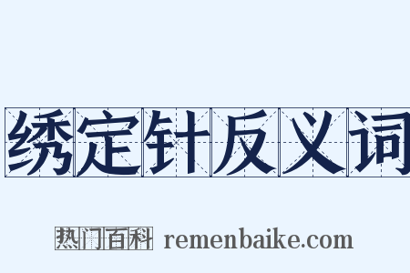 绣定针反义词是什么意思的图片